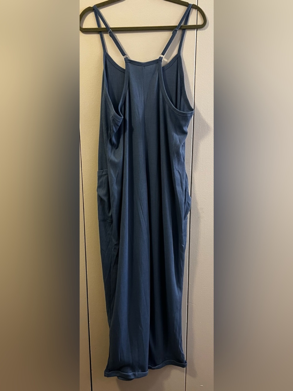 STYLEWORD Blue Sleeveless Jumpsuit with Pockets (Size XXL) NWT - Picture 2 of 4